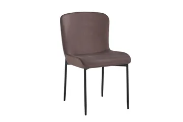 Elsie Spisestol Fløyel - Brun - Møbler - Stoler - Spisestuestoler & kjøkkenstoler