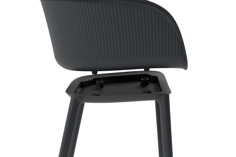 Elyon Lenestol - Antrasitt - Møbler - Stoler - Spisestuestoler & kjøkkenstoler