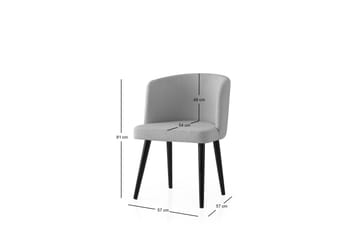 Errol Spisestol - Svart/Grå - Møbler - Stoler - Spisestuestoler & kjøkkenstoler