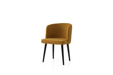 Errol Spisestol - Svart/Gul - Møbler - Stoler - Spisestuestoler & kjøkkenstoler