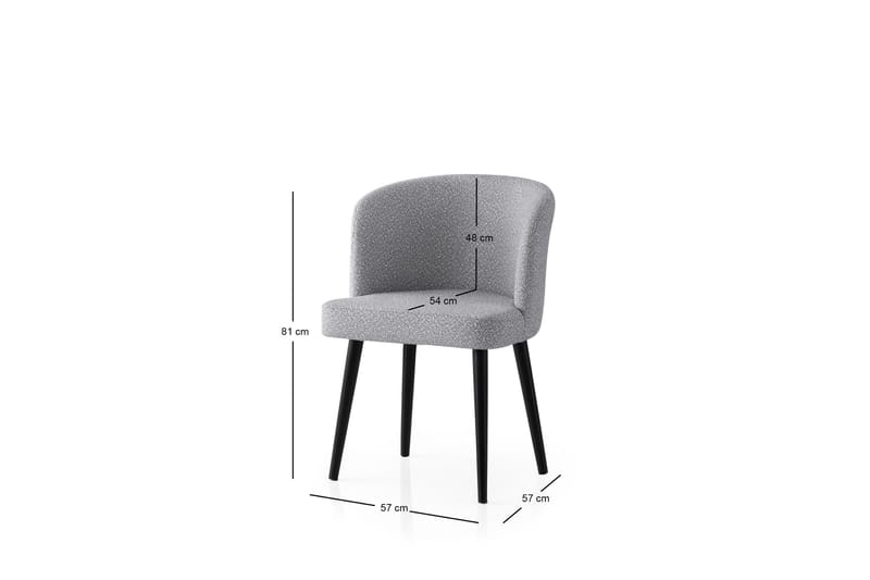 Errol Spisestol - Svart/Lys grå - Møbler - Stoler - Spisestuestoler & kjøkkenstoler