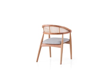 Esau Lenestol - Eik/Blå - Møbler - Stoler - Spisestuestoler & kjøkkenstoler