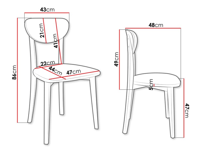 Esher spisestol - hvit, beige - Møbler - Stoler - Spisestuestoler & kjøkkenstoler