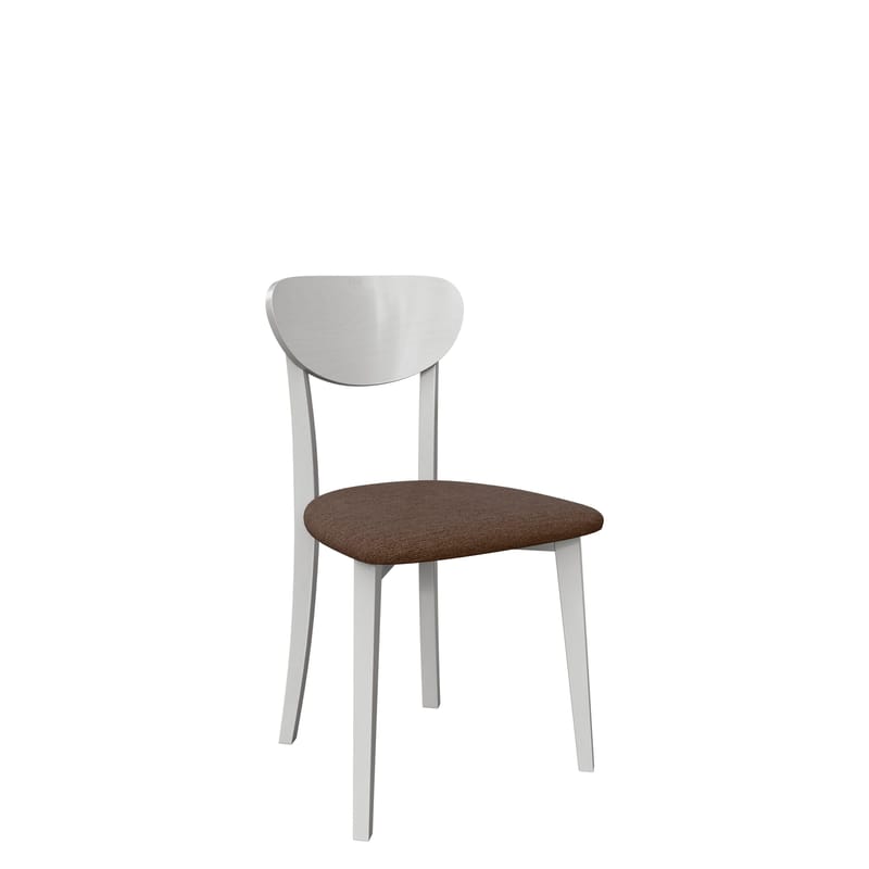 Esher spisestol, hvit, brun