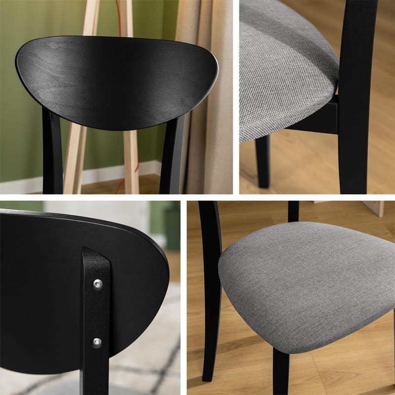 Esher spisestol - svart, beige - Møbler - Stoler - Spisestuestoler & kjøkkenstoler