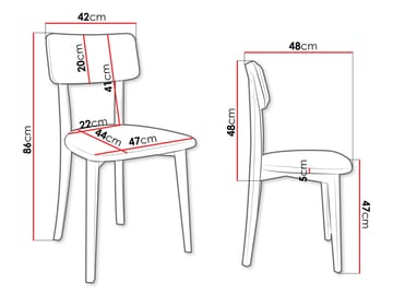 Esher spisestol - svart/beige - Møbler - Stoler - Spisestuestoler & kjøkkenstoler