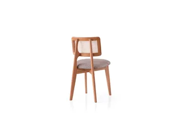 Eyla Spisestol - Eik/Beige - Møbler - Stoler - Spisestuestoler & kjøkkenstoler