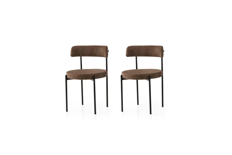 Faria Spisestol, Svart/Brun