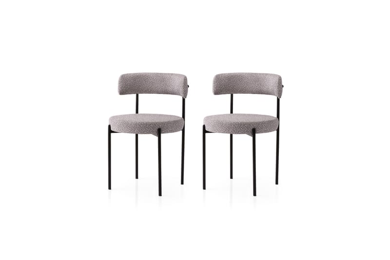 Faria Spisestol, Svart/Grå