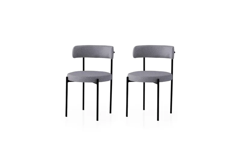 Faria Spisestol, Svart/Mørkegrå