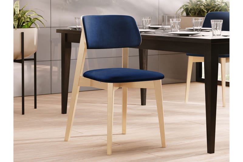 Ferrara Spisestol - Blå/Beige - Møbler - Stoler - Spisestuestoler & kjøkkenstoler