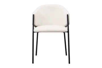 Filip Spisestol - Hvit Bouclé - Møbler - Stoler - Spisestuestoler & kjøkkenstoler