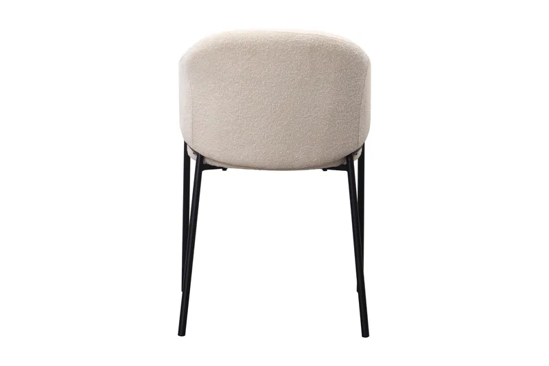 Filip Spisestol - Hvit Bouclé - Møbler - Stoler - Spisestuestoler & kjøkkenstoler