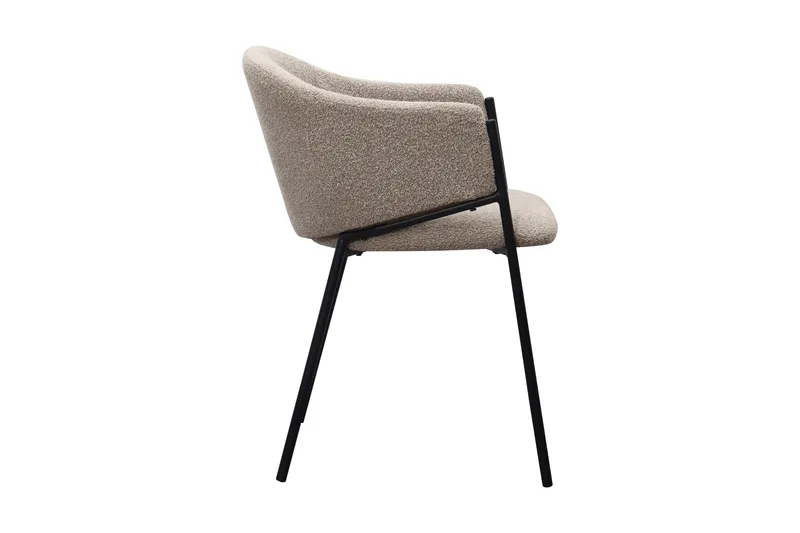 Filip Spisestol - Taupe Bouclé - Møbler - Stoler - Spisestuestoler & kjøkkenstoler