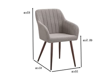 Filippa Spisestol - Grå - Møbler - Stoler - Spisestuestoler & kjøkkenstoler