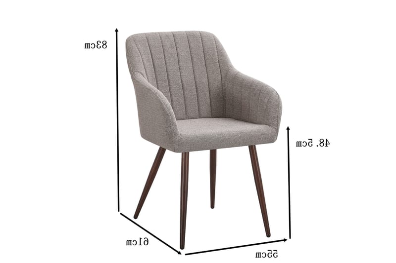 Filippa Spisestol - Grå - Møbler - Stoler - Spisestuestoler & kjøkkenstoler