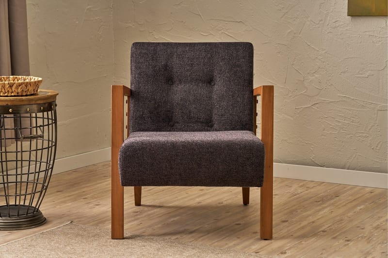 Finegard Lenestol - Antrasitt - Møbler - Stoler - Lenestoler