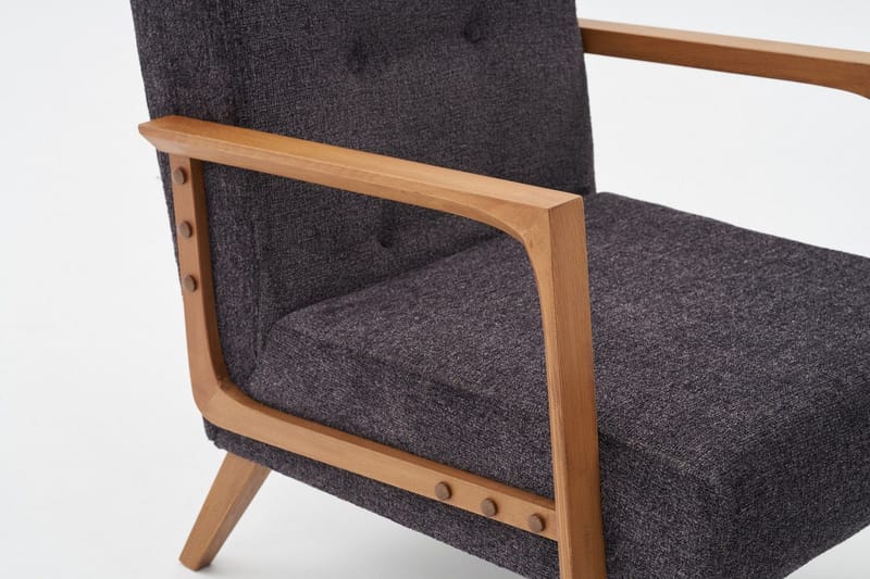 Finegard Lenestol - Antrasitt - Møbler - Stoler - Lenestoler