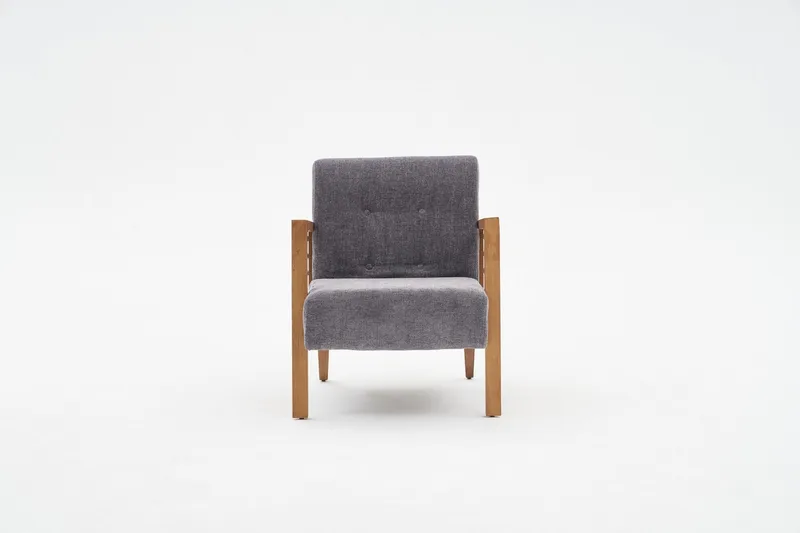 Finegard Lenestol - Grå - Møbler - Stoler - Lenestoler