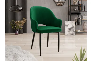 Fito Armlenestol - Grønn/Svart - Møbler - Stoler - Spisestuestoler & kjøkkenstoler