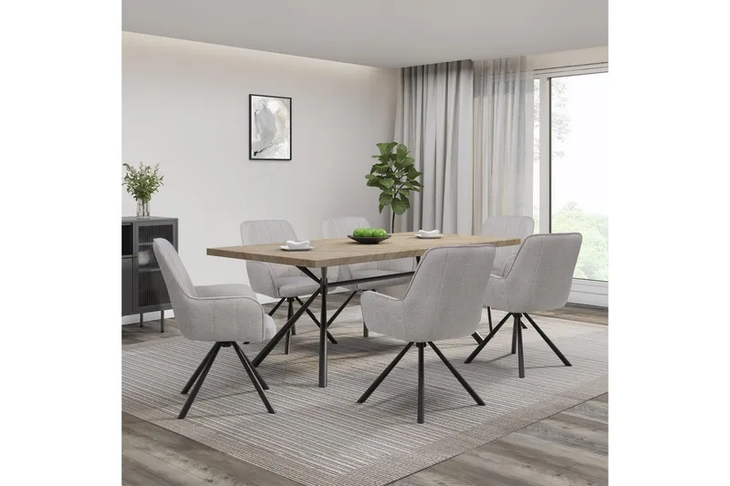 Flaurent Karmstol - Hvit - Møbler - Stoler - Spisestuestoler & kjøkkenstoler