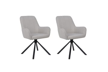 Flaurent Karmstol - Hvit - Møbler - Stoler - Spisestuestoler & kjøkkenstoler