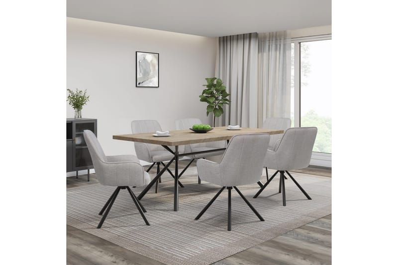 Flaurent Karmstol - Hvit - Møbler - Stoler - Spisestuestoler & kjøkkenstoler