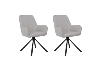 Flaurent Karmstol - Hvit - Møbler - Stoler - Spisestuestoler & kjøkkenstoler