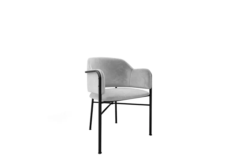 Floden Armlenestol, Lys grå/Svart