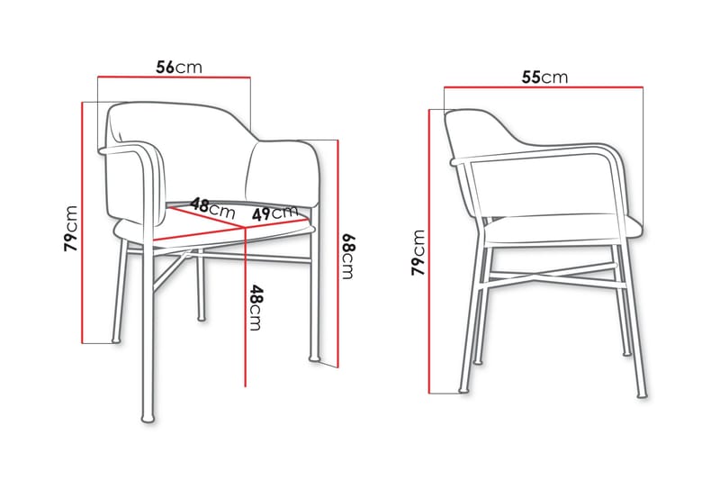 Floden Armlenestol - Svart - Møbler - Stoler - Spisestuestoler & kjøkkenstoler