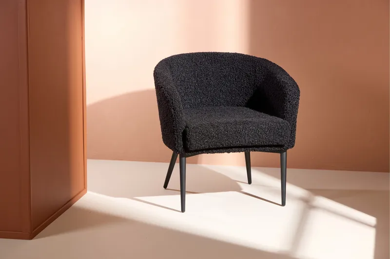Fluffy Lenestol - Svart - Møbler - Stoler - Lenestoler