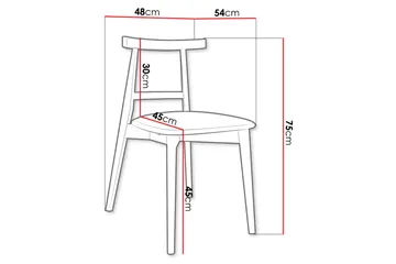 Freewill Spisestol - Svart/Beige - Møbler - Stoler - Spisestuestoler & kjøkkenstoler
