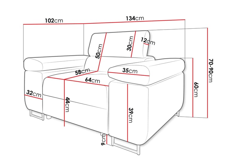 Gabina Lenestol - Grønn - Møbler - Stoler - Lenestoler