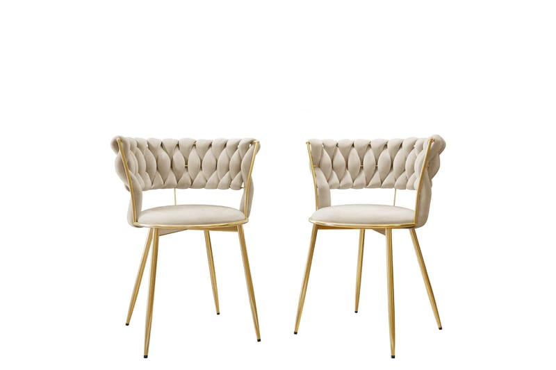 Garrick Armstol - Beige - Møbler - Stoler - Spisestuestoler & kjøkkenstoler