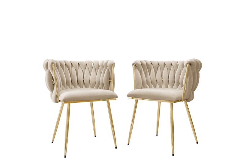 Garrick Armstol - Beige - Møbler - Stoler - Spisestuestoler & kjøkkenstoler