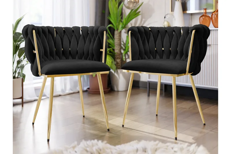 Garrick Armstol - Svart - Møbler - Stoler - Spisestuestoler & kjøkkenstoler