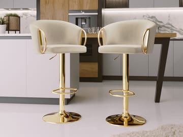 Garrick Barstol 84 cm 2-pakning - Beige - Møbler - Stoler - Barstol