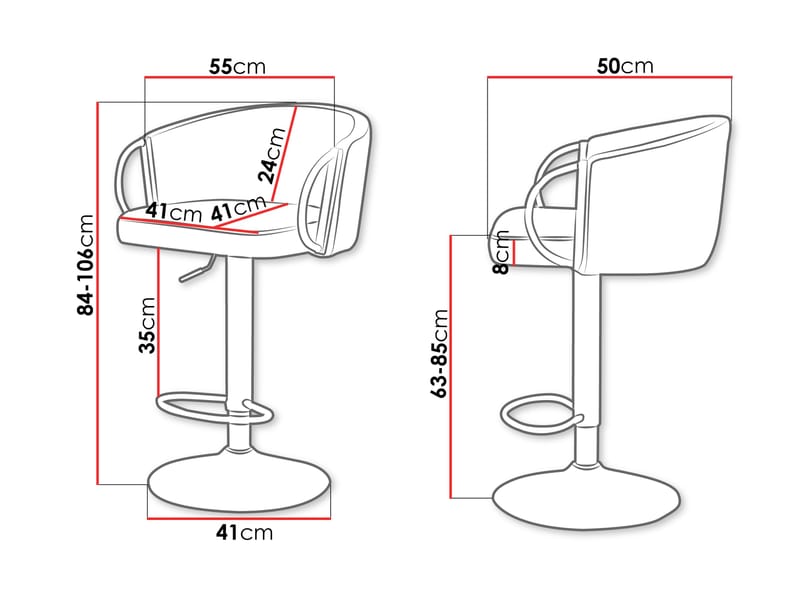 Garrick Barstol 84 cm 2-pakning - Beige - Møbler - Stoler - Barstol