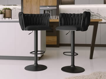 Garrick Barstol 85 cm 2-pakning - Svart - Møbler - Stoler - Barstol