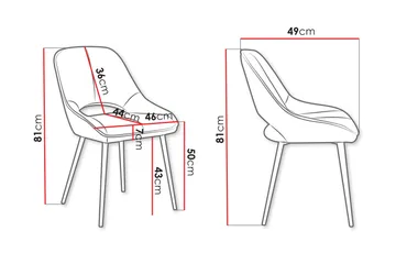Garrick Spisestol - Svart - Møbler - Stoler - Spisestuestoler & kjøkkenstoler