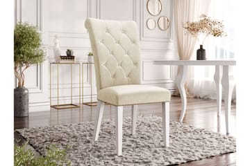 Garvin Spisestol - Beige/Hvit - Møbler - Stoler - Spisestuestoler & kjøkkenstoler