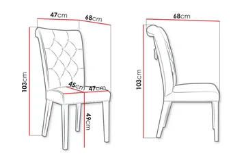 Garvin Spisestol - Beige/Svart - Møbler - Stoler - Spisestuestoler & kjøkkenstoler