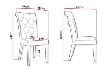 Garvin Spisestol - Grønn/Hvit - Møbler - Stoler - Spisestuestoler & kjøkkenstoler