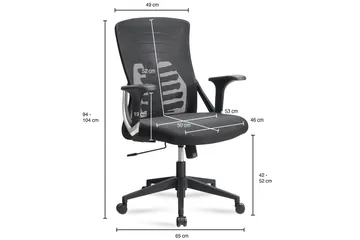 Gill Kontorstol - Antrasitt - Møbler - Stoler - Kontorstol & skrivebordsstol