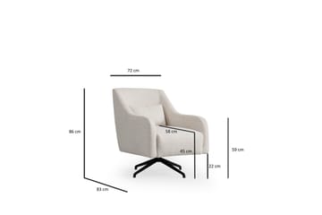 Gio Lenestol - Hvit - Møbler - Stoler - Lenestoler