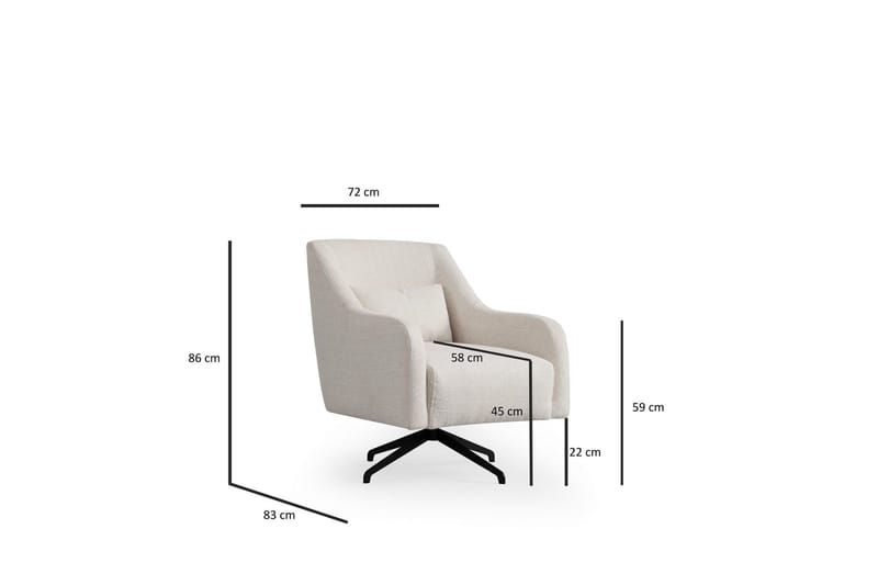 Gio Lenestol - Hvit - Møbler - Stoler - Lenestoler