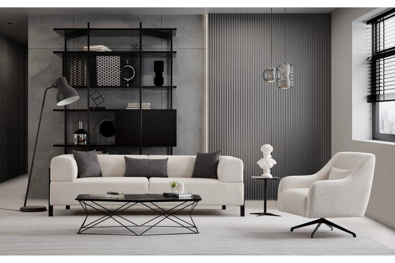 Gio Lenestol - Hvit - Møbler - Stoler - Lenestoler