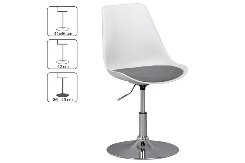 Gokul Krakk - Hvit - Møbler - Stoler - Barstol