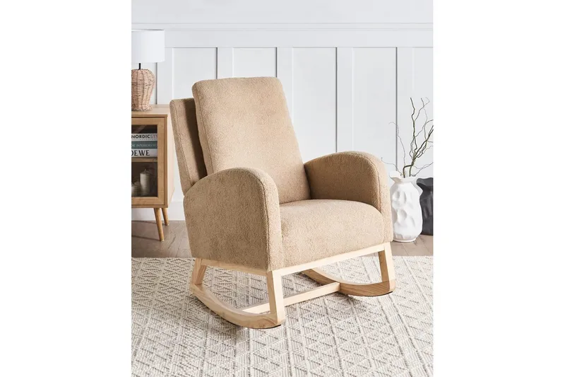 Gyngestol Alsta - Beige, brun - Møbler - Stoler - Lenestoler