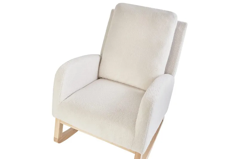 Gyngestol Alsta - Hvit, brun - Møbler - Stoler - Lenestoler